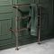 Milano Derwent - Traditional Minimalist Brushed Bronze Electric Heated Towel Rail - 966mm x 673mm