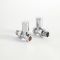 Milano - Chrome Modern Straight Radiator Valves (Pair)