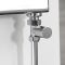 Milano - Chrome Modern Straight Radiator Valves (Pair)