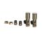 Milano - Brushed Gold Modern Angled Radiator Valves