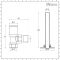 Milano - Modern Angled Radiator Valve and Pipe Set - Chrome