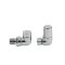 Milano - Chrome Modern Radiator Valves - Corner Pair