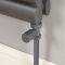 Milano - Modern Anthracite Straight Radiator Valves