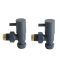 Milano - Modern Anthracite Angled Radiator Valves