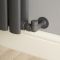 Milano - Modern Anthracite Corner Radiator Valves (Pair)