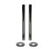Milano - Black Nickel Pipe Connectors (Pair)