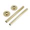 Milano - Polished Brass Pipe Connectors (Pair)