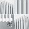 Milano Windsor - Traditional White Vertical Triple Column Electric Radiator - 1800mm x 290mm - Choice of Wi-Fi Thermostat