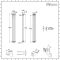 Milano Windsor - White Vertical Traditional Column Radiator - 1500mm x 200mm (Double Column)