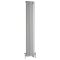 Milano Windsor - White Vertical Dual Fuel Traditional Column Radiator - 1500mm x 290mm (Double Column) - Choice of Valve and Wi-Fi Thermostat