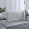 Milano Windsor - White Horizontal Traditional Double Column Radiator - Choice of Size and Feet