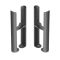 Milano Windsor - Floor-Mounting Feet for Traditional 2 Column Windsor Radiators - Choice of Metallic Colours