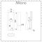 Milano Windsor - White Floor-Mounting Feet for Traditional 2 Column Windsor Radiators