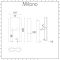 Milano Windsor - Black Floor-Mounting Feet for Traditional 3 Column Windsor Radiators