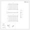 Milano Windsor - White Horizontal Traditional Column Radiator - 600mm x 1010mm (Triple Column)