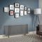 Milano Windsor - Metallic Silver Horizontal Traditional Column Radiator - Triple Column - Choice of Size
