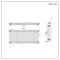 Milano Windsor - White Horizontal Traditional Column Radiator - 600mm x 1415mm (Triple Column)