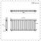Milano Windsor - Anthracite Horizontal Traditional Triple Column Radiator - 600mm x 1415mm