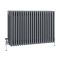 Milano Windsor - Anthracite Horizontal Traditional Four Column Radiator - Choice of Size