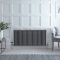 Milano Windsor - Anthracite Horizontal Traditional Column Radiator - 600mm x 1190mm (Four Column)