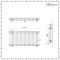 Milano Windsor - Lacquered Raw Metal Horizontal Traditional Column Radiator - 500mm x 1010mm (Triple Column)