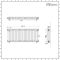 Milano Windsor - Lacquered Raw Metal Horizontal Traditional Column Radiator - 500mm x 1190mm (Triple Column)