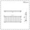 Milano Windsor - Lacquered Raw Metal Horizontal Traditional Column Radiator - 500mm x 1415mm (Triple Column)