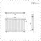 Milano Windsor - Lacquered Raw Metal Horizontal Traditional Column Radiator - 750mm x 1190mm (Triple Column)