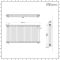 Milano Windsor - Lacquered Raw Metal Horizontal Traditional Column Radiator - 750mm x 1415mm (Triple Column)