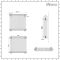 Milano Windsor - White Horizontal Traditional Four Column Radiator - 750mm x 785mm