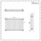 Milano Windsor - White Horizontal Traditional Four Column Radiator - 750mm x 1190mm