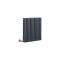 Milano Windsor - Traditional Anthracite Horizontal Triple Column Electric Radiator - with Choice of Size and Wi-Fi Thermostat