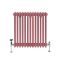 Milano Windsor - Booth Red Horizontal Traditional Double Column Radiator - Choice of Size