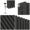 Milano Windsor - Carbon Grey Vertical Traditional Double Column Radiator - Choice of Size