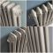 Milano Windsor - Metallic Silver Vertical Traditional Double Column Radiator - Choice of Size