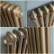 Milano Windsor - Natural Brass Vertical Traditional Double Column Radiator - Choice of Size