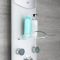 Milano Baya - Modern Exposed Thermostatic Shower Tower Panel with Large Shower Head, Hand Shower and Body Jets - Chrome