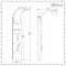 Milano Baya - Modern Exposed Thermostatic Shower Tower Panel with Large Shower Head, Hand Shower and Body Jets - Chrome