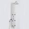 Milano Baya - Modern Exposed Thermostatic Aluminium Shower Tower Panel with Large Shower Head, Hand Shower and Body Jets - Chrome