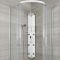 Milano Baya - Modern Exposed Thermostatic Aluminium Shower Tower Panel with Large Shower Head, Hand Shower and Body Jets - Chrome