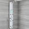 Milano Baya - Modern Exposed Thermostatic Aluminium Shower Tower Panel with Large Shower Head, Hand Shower and Body Jets - Chrome