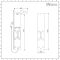 Milano Baya - Modern Exposed Thermostatic Aluminium Shower Tower Panel with Large Shower Head, Hand Shower and Body Jets - Chrome