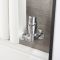 Milano - Modern Thermostatic Corner Radiator Valve and Pipe Set - Chrome