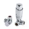 Milano - Thermostatic Corner Radiator Valve and Lockshield - Choice of Finish