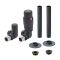 Milano - Thermostatic Corner Radiator Valve and Pipe Sleeve Set - Choice of Finish
