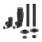 Milano - Thermostatic Corner Radiator Valve and Pipe Sleeve Set - Choice of Finish