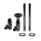 Milano Windsor - Traditional Thermostatic Angled Radiator Valve and Pipe Set - Black Nickel