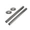 Milano Windsor - Traditional Thermostatic Angled Radiator Valve and Pipe Set - Black Nickel