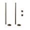 Milano Windsor - Antique Style Thermostatic Angled Radiator Valve and Pipe Set - Bronze