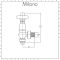 Milano Windsor - Traditional Thermostatic Angled Radiator Valve and Pipe Set - Chrome